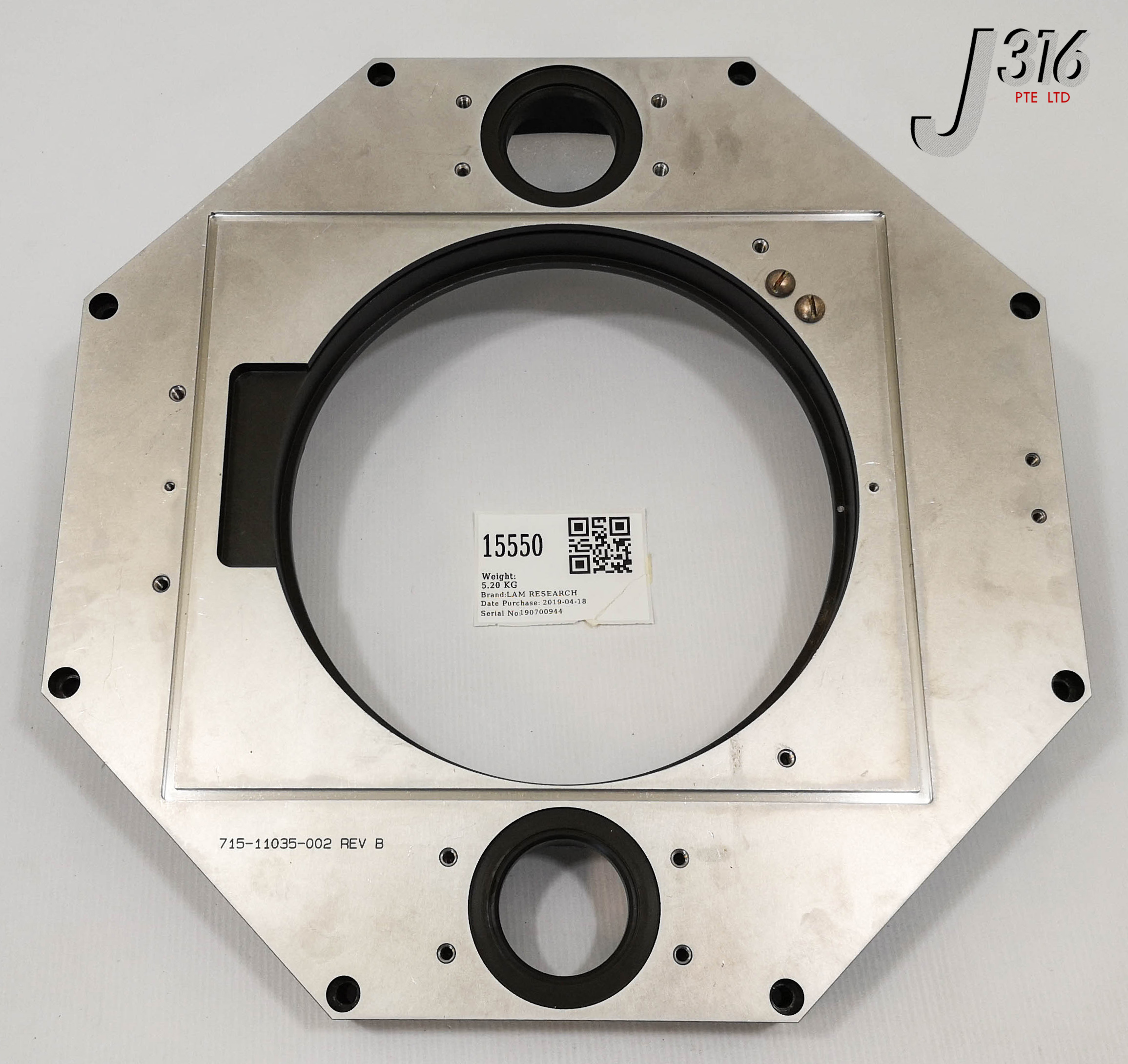 8個セット 15550 LAM RESEARCH PLATE LOWER END CHAMBER BASE 715-11035-002 | eBay